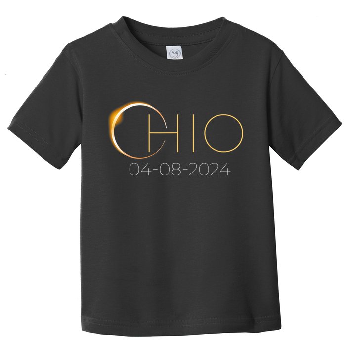 Solar Eclipse 2024 State Ohio Total Solar Eclipse Toddler T-Shirt