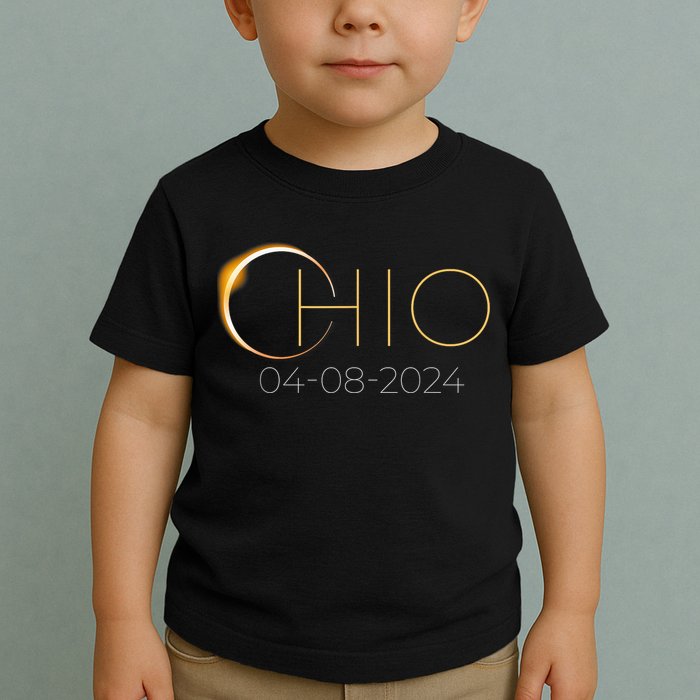 Solar Eclipse 2024 State Ohio Total Solar Eclipse Toddler T-Shirt