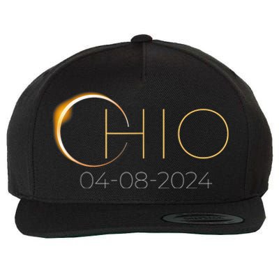 Solar Eclipse 2024 State Ohio Total Solar Eclipse Wool Snapback Cap