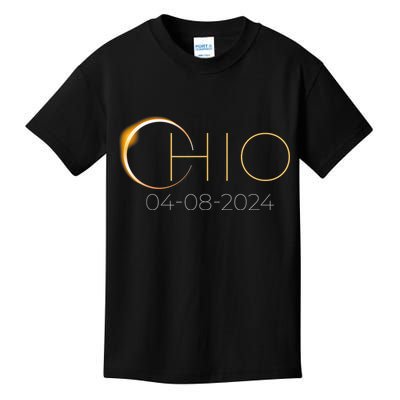 Solar Eclipse 2024 State Ohio Total Solar Eclipse Kids T-Shirt