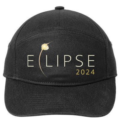 Solar Eclipse 2024 Total Solar Eclipse 4.08.24 7-Panel Snapback Hat