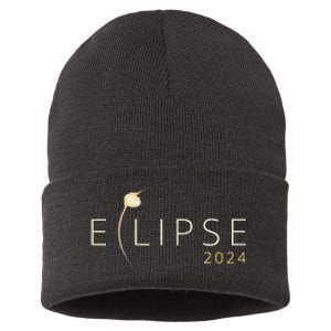 Solar Eclipse 2024 Total Solar Eclipse 4.08.24 Sustainable Knit Beanie