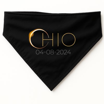 Solar Eclipse 2024 State Ohio Total Solar Eclipse USA-Made Doggie Bandana