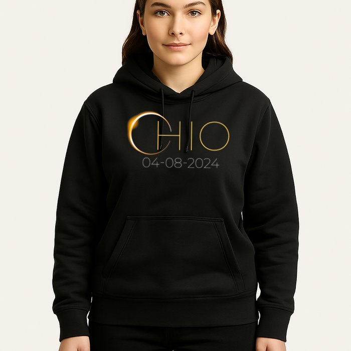 Solar Eclipse 2024 State Ohio Total Solar Eclipse Hoodie