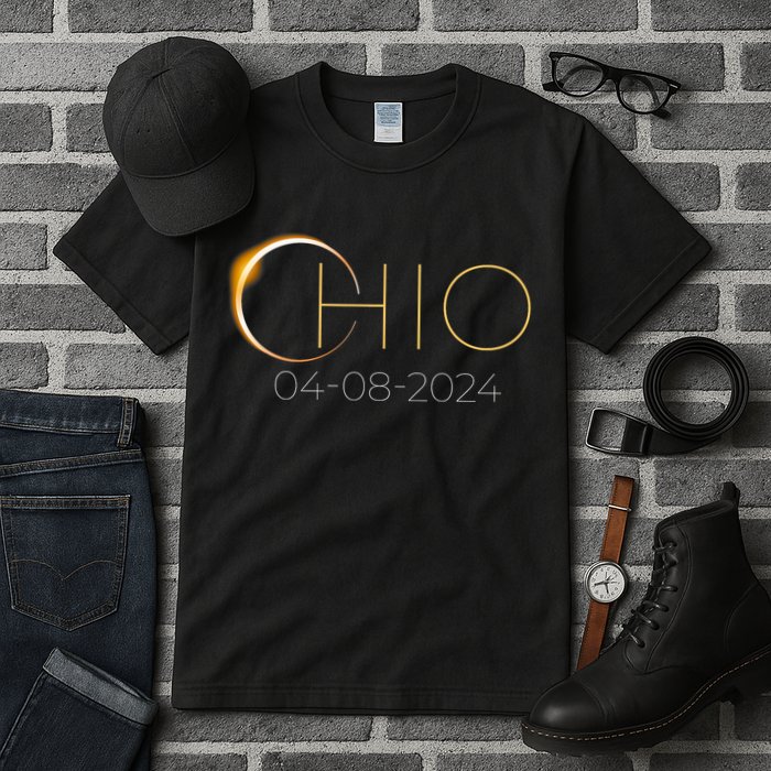 Solar Eclipse 2024 State Ohio Total Solar Eclipse Tall T-Shirt