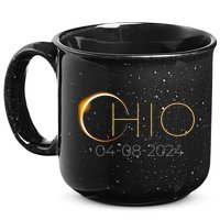 Solar Eclipse 2024 State Ohio Total Solar Eclipse 15oz Campfire Ceramic Mug