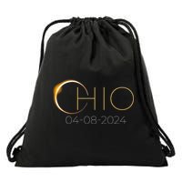 Solar Eclipse 2024 State Ohio Total Solar Eclipse Drawstring Bag