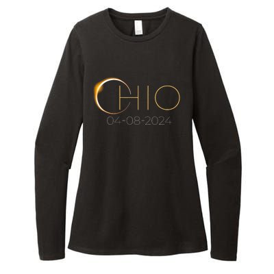 Solar Eclipse 2024 State Ohio Total Solar Eclipse Womens CVC Long Sleeve Shirt