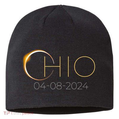 Solar Eclipse 2024 State Ohio Total Solar Eclipse Sustainable Beanie