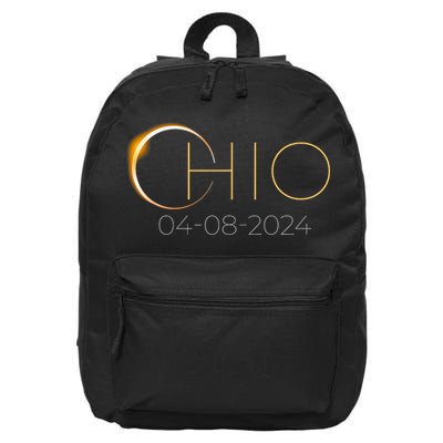 Solar Eclipse 2024 State Ohio Total Solar Eclipse 16 in Basic Backpack