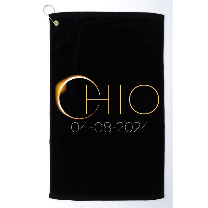 Solar Eclipse 2024 State Ohio Total Solar Eclipse Golf Towel