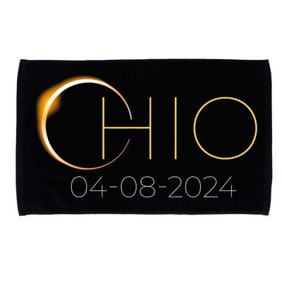 Solar Eclipse 2024 State Ohio Total Solar Eclipse Microfiber Hand Towel