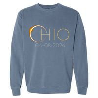 Solar Eclipse 2024 State Ohio Total Solar Eclipse Garment-Dyed Sweatshirt