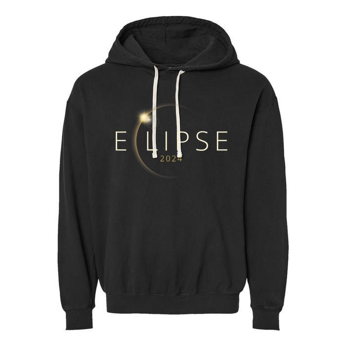 Solar Eclipse 2024 Total Solar Eclipse Garment-Dyed Fleece Hoodie