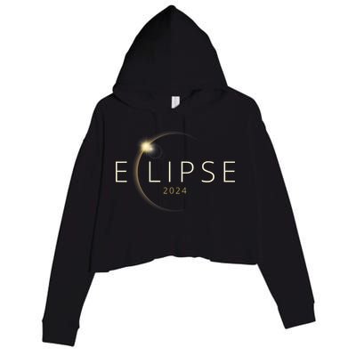 Solar Eclipse 2024 Total Solar Eclipse Crop Fleece Hoodie
