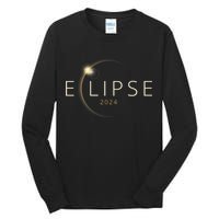 Solar Eclipse 2024 Total Solar Eclipse Tall Long Sleeve T-Shirt