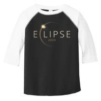 Solar Eclipse 2024 Total Solar Eclipse Toddler Fine Jersey T-Shirt