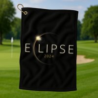 Solar Eclipse 2024 Total Solar Eclipse Golf Towel