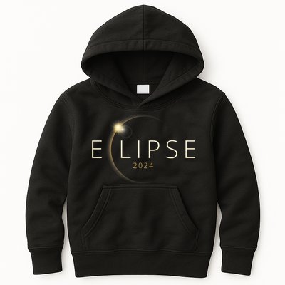 Solar Eclipse 2024 Total Solar Eclipse Kids Hoodie