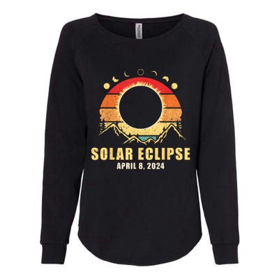 Solar Eclipse 2024 Total Solar Eclipse April 8 2024 Womens California Wash Sweatshirt