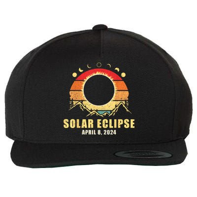 Solar Eclipse 2024 Total Solar Eclipse April 8 2024 Wool Snapback Cap