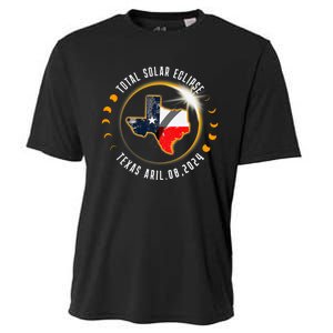 Solar Eclipse 2024 Total Solar Eclipse State Texas Cooling Performance Crew T-Shirt