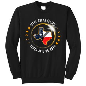 Solar Eclipse 2024 Total Solar Eclipse State Texas Sweatshirt