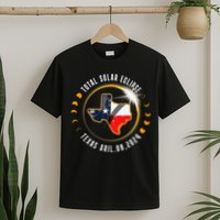 Solar Eclipse 2024 Total Solar Eclipse State Texas T-Shirt