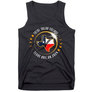 Solar Eclipse 2024 Total Solar Eclipse State Texas Tank Top