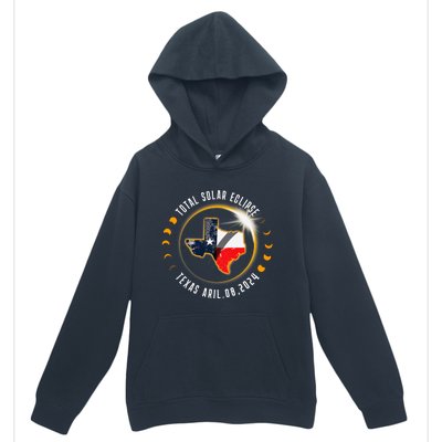 Solar Eclipse 2024 Total Solar Eclipse State Texas Urban Pullover Hoodie