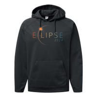 Solar Eclipse 2024 Total Solar Eclipse 4.08.24 Performance Fleece Hoodie