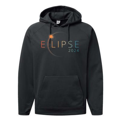 Solar Eclipse 2024 Total Solar Eclipse 4.08.24 Performance Fleece Hoodie