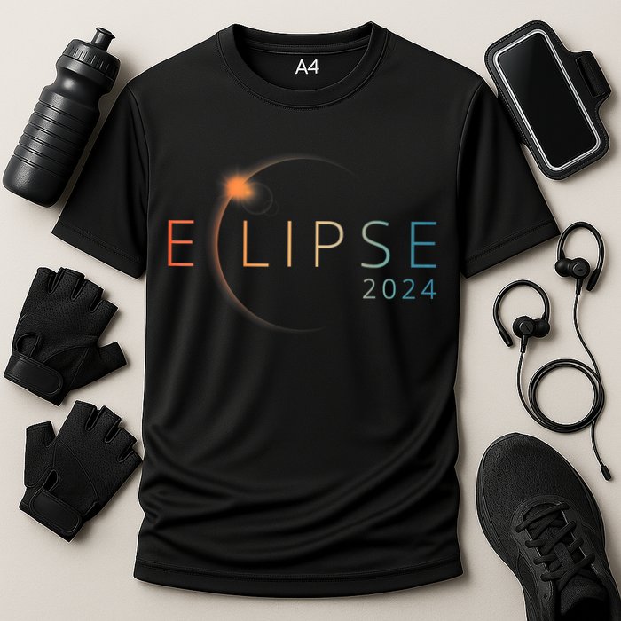 Solar Eclipse 2024 Total Solar Eclipse 4.08.24 Cooling Performance Crew T-Shirt