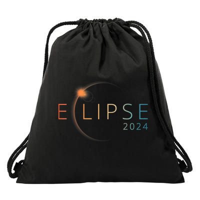 Solar Eclipse 2024 Total Solar Eclipse 4.08.24 Drawstring Bag