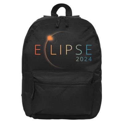 Solar Eclipse 2024 Total Solar Eclipse 4.08.24 16 in Basic Backpack