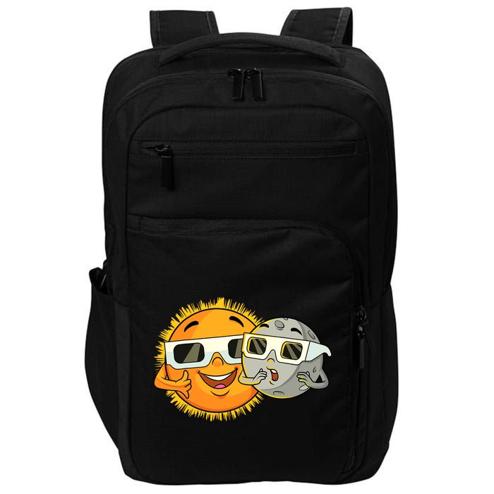 Solar Eclipse 2024 Funny Sun Moon Glasses Science Impact Tech Backpack