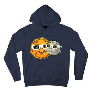 Solar Eclipse 2024 Funny Sun Moon Glasses Science Tall Hoodie