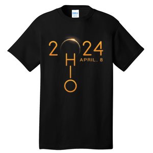 Solar Eclipse 2024 State Ohio Tall T-Shirt