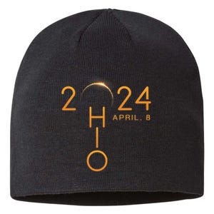 Solar Eclipse 2024 State Ohio Sustainable Beanie