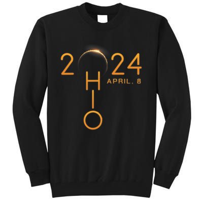 Solar Eclipse 2024 State Ohio Tall Sweatshirt