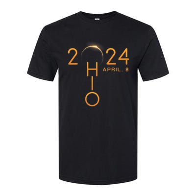 Solar Eclipse 2024 State Ohio Softstyle® CVC T-Shirt