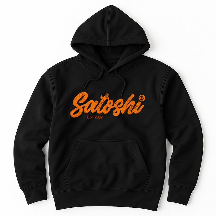 Satoshi Est 2009 Bitcoin Creator Blockchain Currency Hoodie