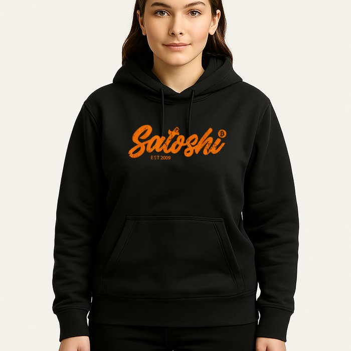Satoshi Est 2009 Bitcoin Creator Blockchain Currency Hoodie