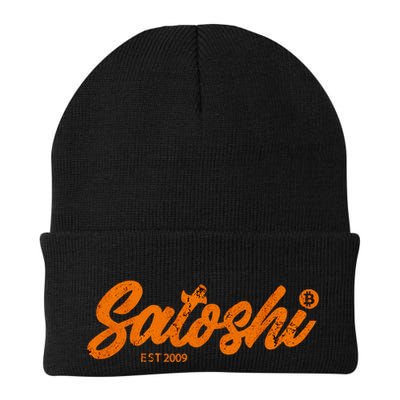 Satoshi Est 2009 Bitcoin Creator Blockchain Currency Knit Cap Winter Beanie