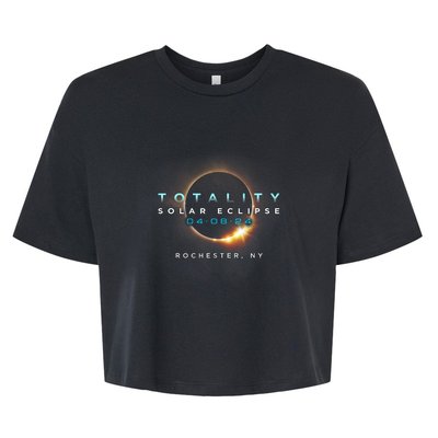 Solar Eclipse 2024 Rochester Ny Totality 040824 Bella+Canvas Jersey Crop Tee