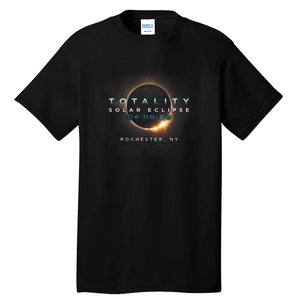 Solar Eclipse 2024 Rochester Ny Totality 040824 Tall T-Shirt