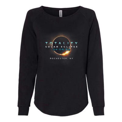 Solar Eclipse 2024 Rochester Ny Totality 040824 Womens California Wash Sweatshirt