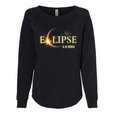 Solar Eclipse 2024 Total Solar Eclipse 4.08.24 Gift For Solar Eclipse Lover Womens California Wash Sweatshirt