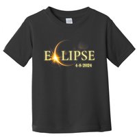 Solar Eclipse 2024 Total Solar Eclipse 4.08.24 Gift For Solar Eclipse Lover Toddler T-Shirt