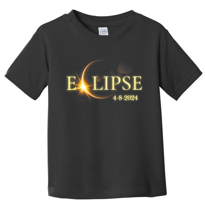 Solar Eclipse 2024 Total Solar Eclipse 4.08.24 Gift For Solar Eclipse Lover Toddler T-Shirt